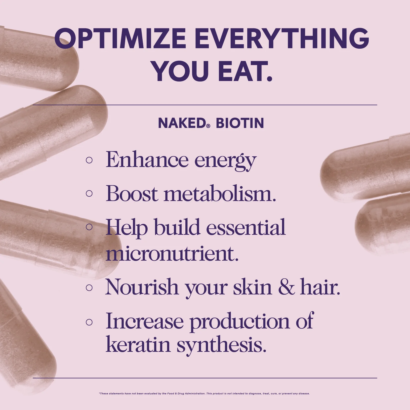 Daily Biotin Supplement | Naked Biotin - 120 Capsules - Image 4