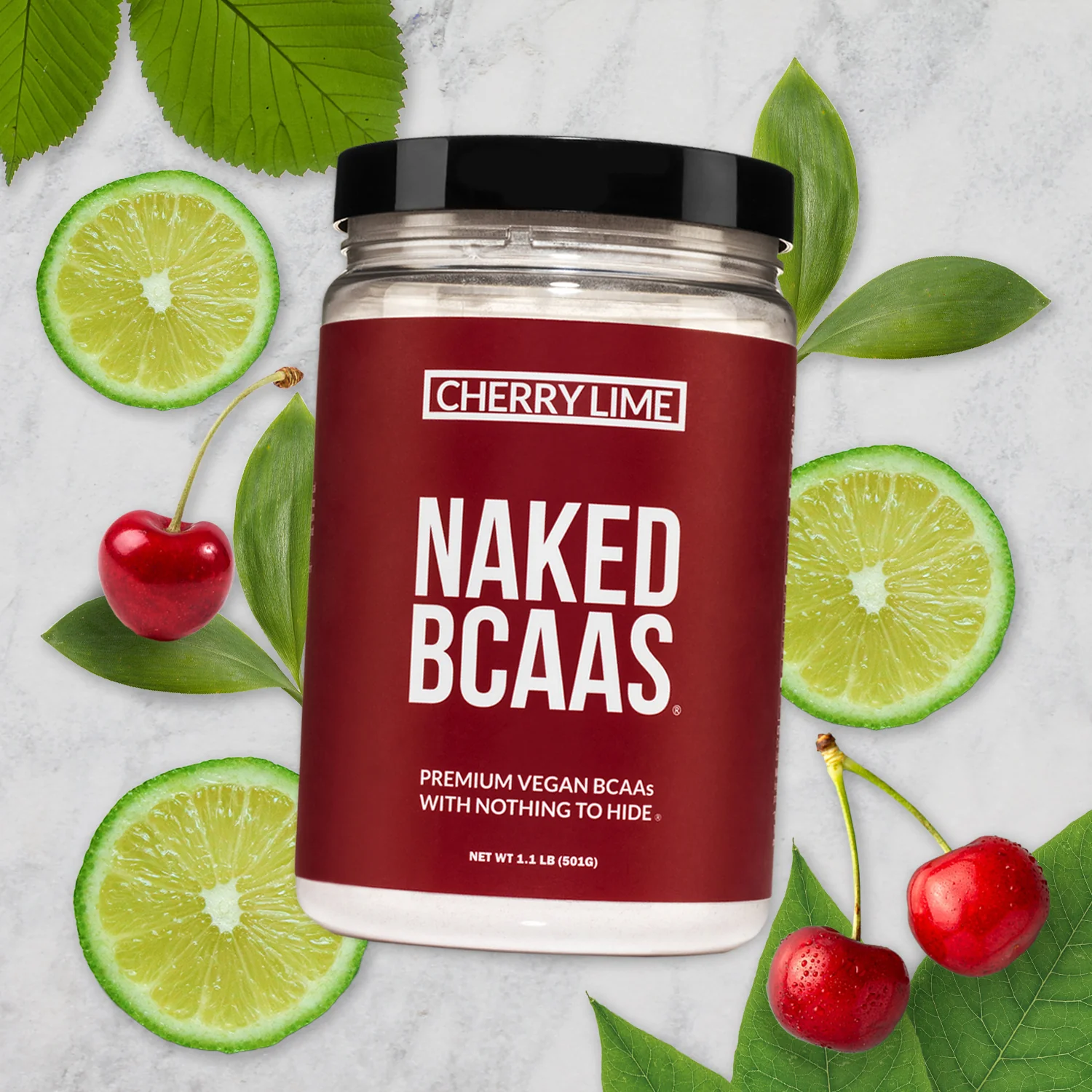 Cherry Lime Branched Chain Amino Acids | Naked BCAAs - 34 Servings - Image 4