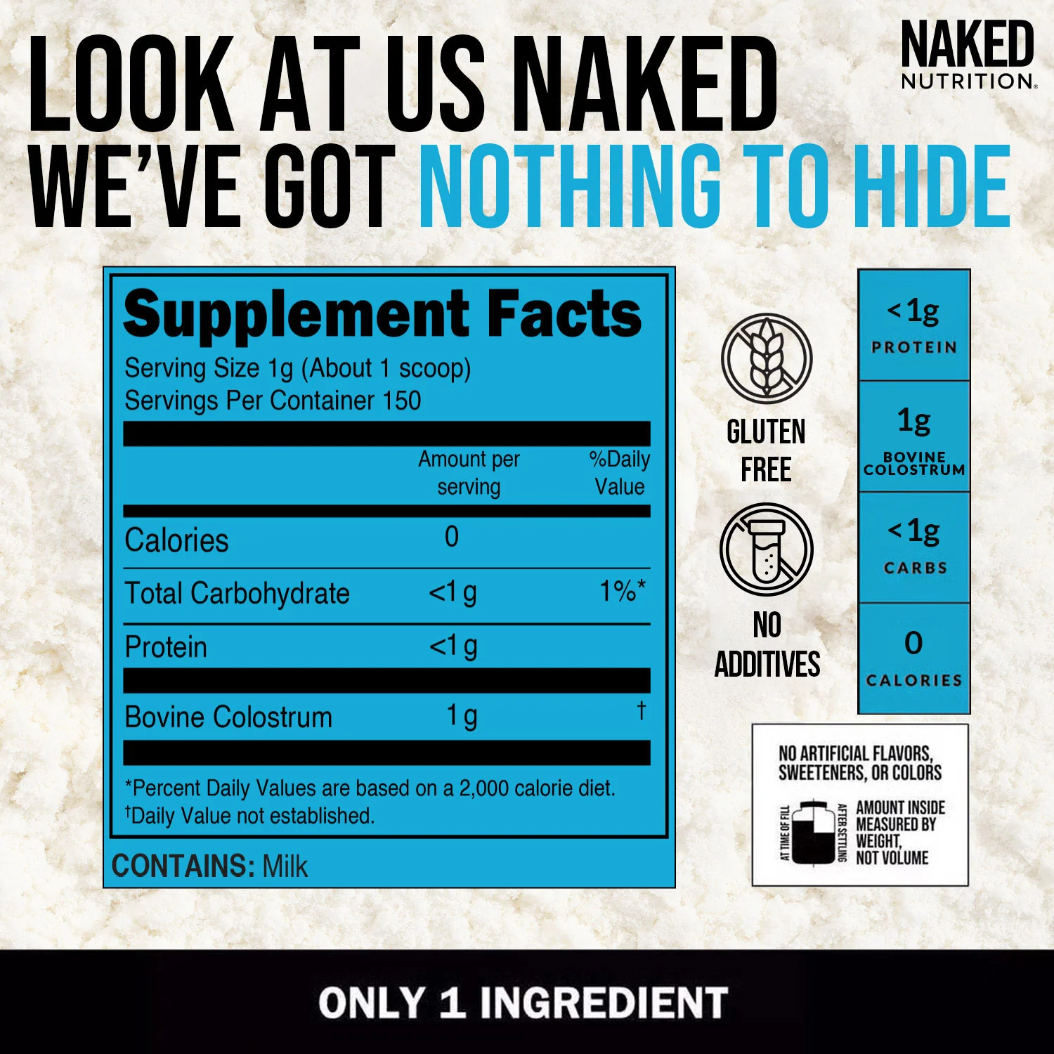 Grass-Fed Colostrum Powder | Naked Colostrum - 150 Servings - Image 5