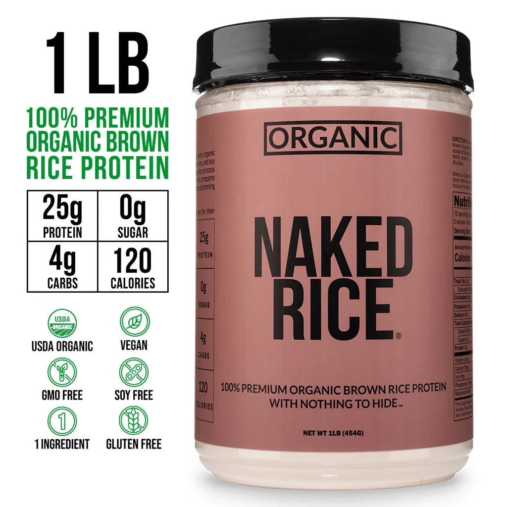Organic Brown Rice Protein Powder 1lb | Naked Rice - 1lb - Image 3