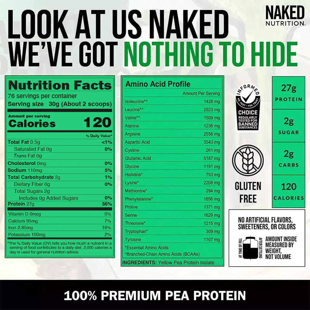 Pea Protein Powder | Naked Pea - 5LB - Image 4