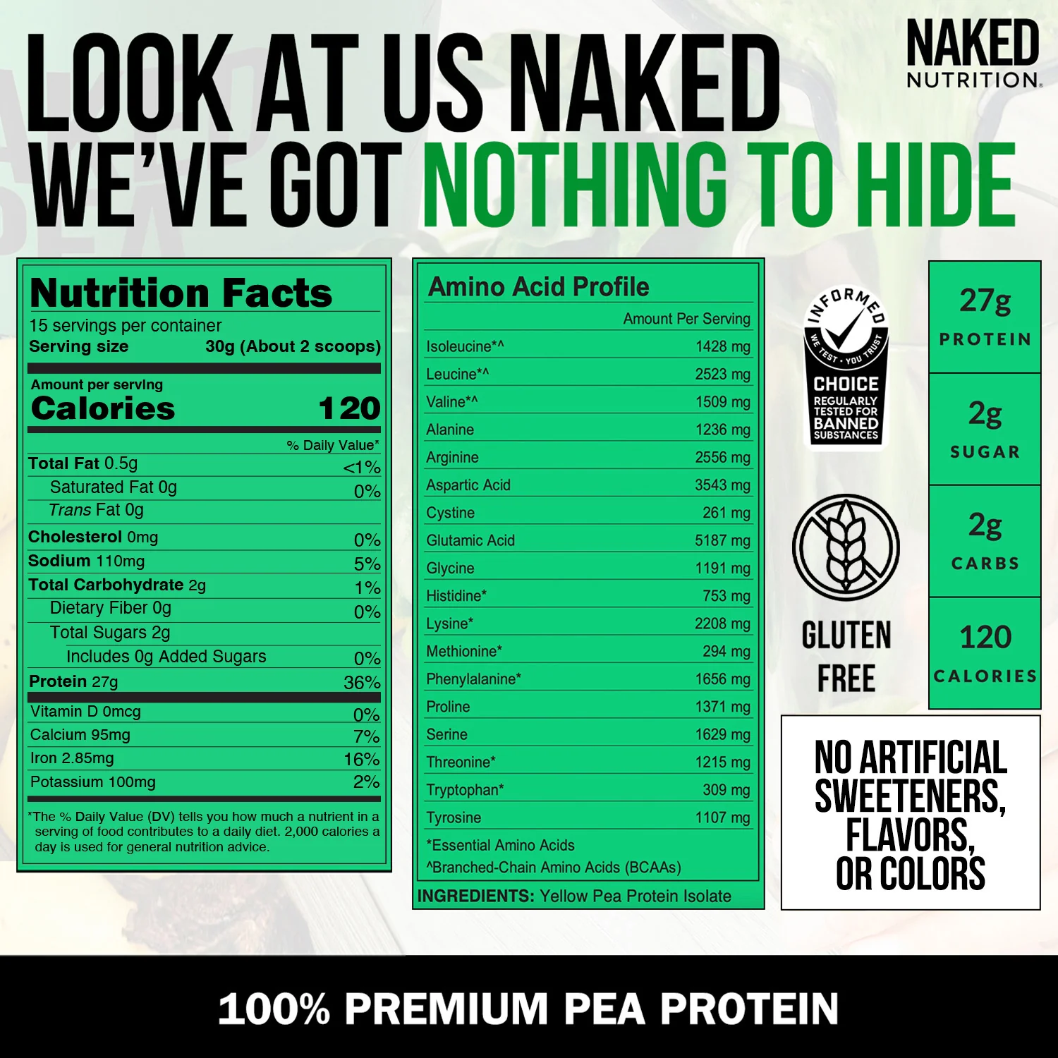 Pea Protein Powder 1lb | Naked Pea - 1lb - Image 4