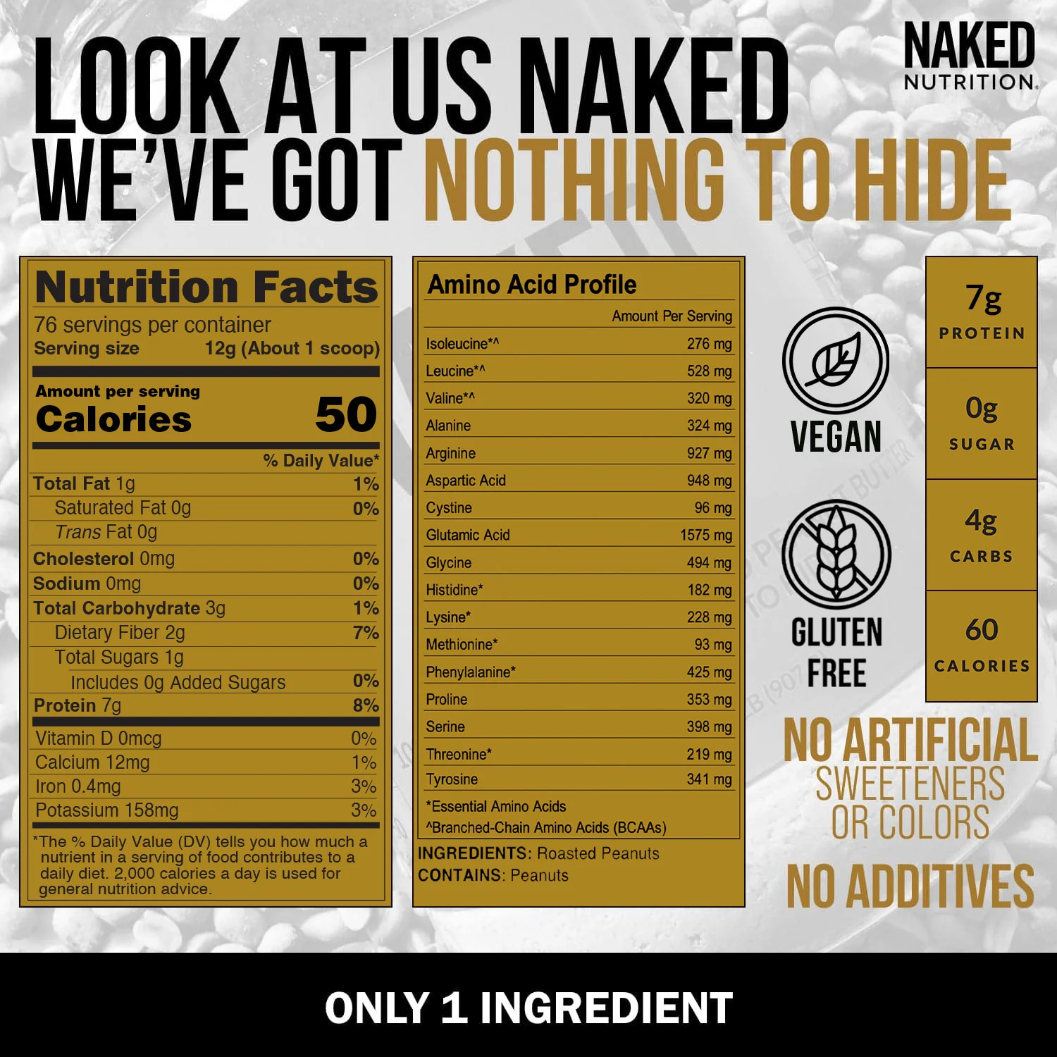 Powdered Peanut Butter | Naked PB - 2LB - Image 4