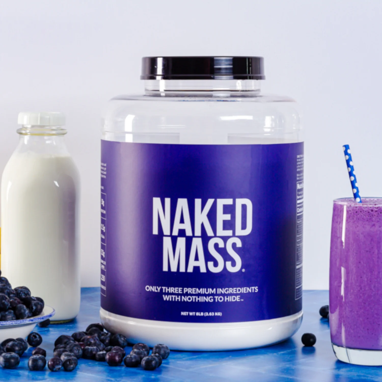 Vanilla Mass Gainer Protein Supplement | Naked Vanilla Mass - 8LB - Image 6