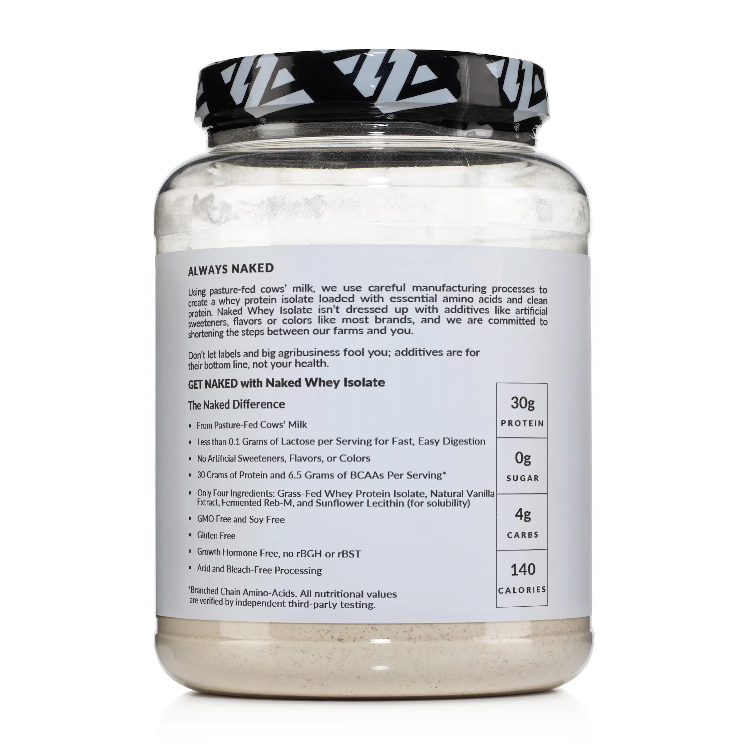 Vanilla Grass-Fed Whey Isolate Protein Powder | Naked Whey Isolate - 2LB - Image 7