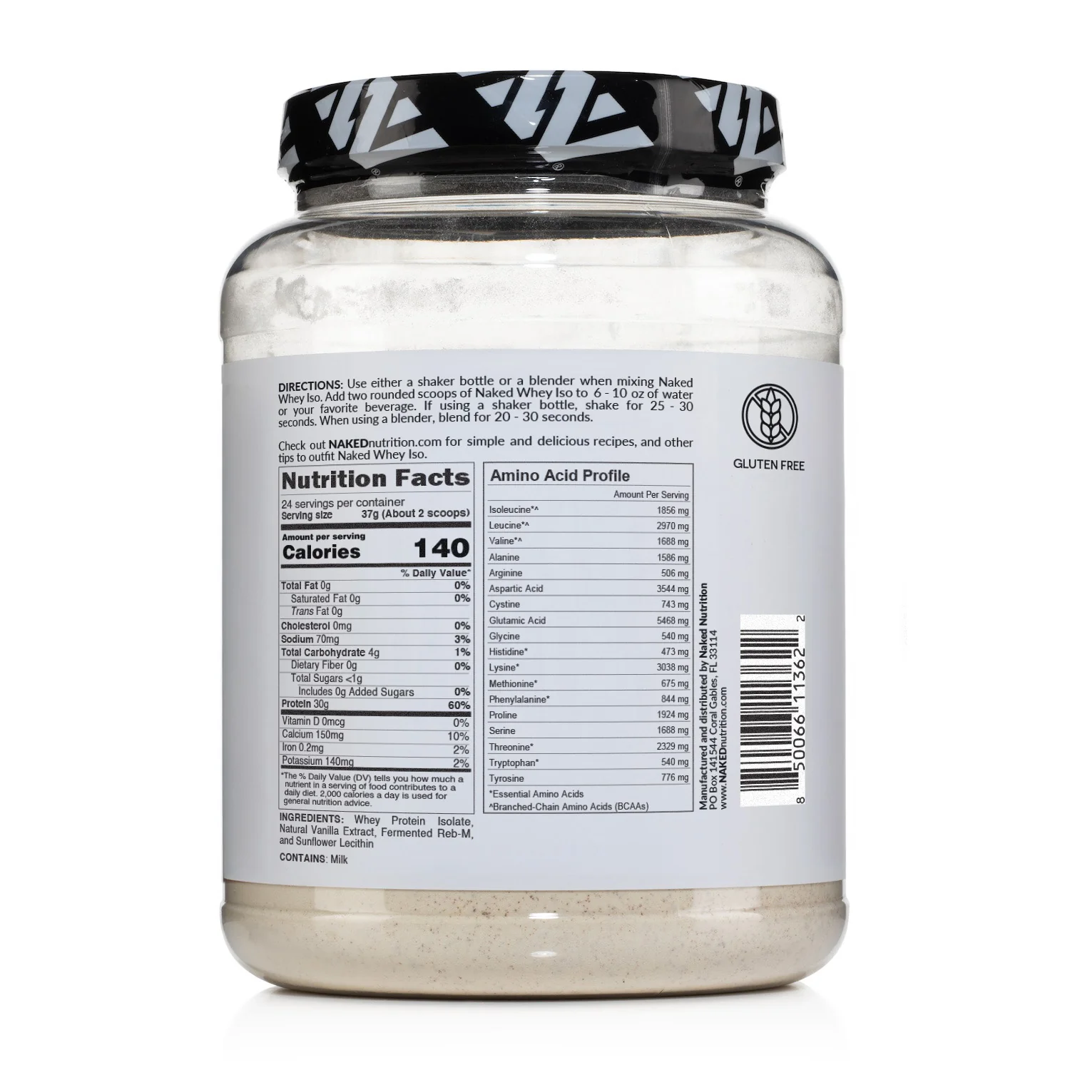 Vanilla Grass-Fed Whey Isolate Protein Powder | Naked Whey Isolate - 2LB - Image 8