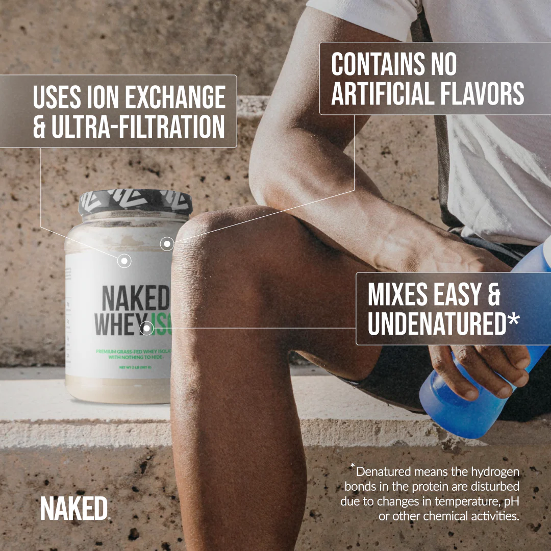 Vanilla Grass-Fed Whey Isolate Protein Powder | Naked Whey Isolate - 2LB - Image 9
