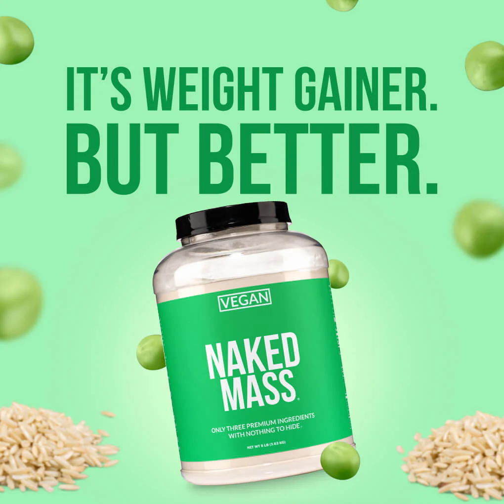 Vegan Mass Gainer Supplement | Naked Vegan Mass - 8LB - Image 7